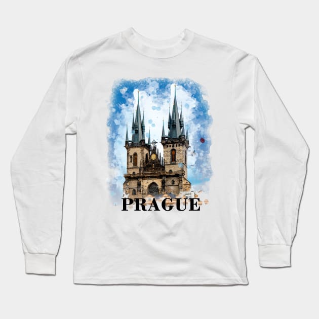 prague Long Sleeve T-Shirt by Polli